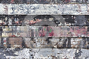 Painted weathered wood