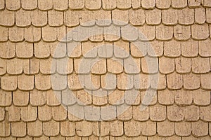 Painted weathered wood shingles background pattern