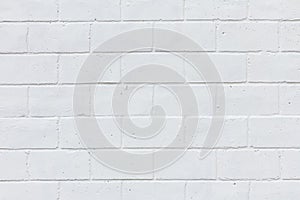 Painted white brick wall texture