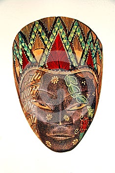Painted wooden mask