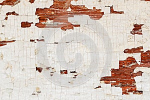 Painted wooden surface with white old aged texture background. Vintage backdrop for various designs