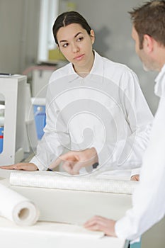 Painter with female apprentice