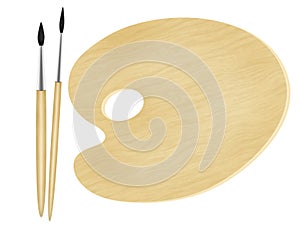 Painter Palette with tools