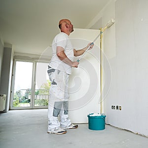 Painter during the renovation