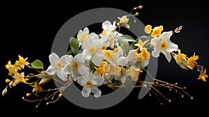 Painterly Jonquil Bouquet: An Artistic Composition with Vivid Hues of Yellow