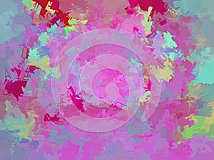 Painterly Multicolored Abstract Background 4