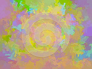 Painterly Multicolored Abstract Background 3