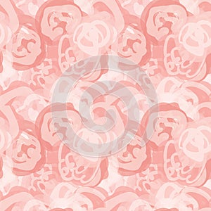 Painterly rose floral motif vector watercolor background. Seamless flower repeat pattern. Delicate hand painted feminine