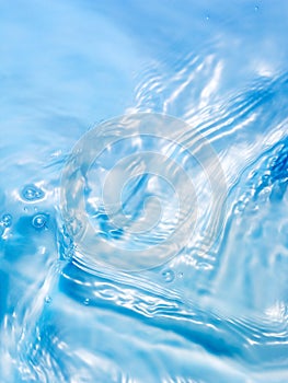 Painterly, tranquil, and meditative blue flowing water background