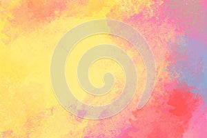 Painting of abstractabstract pink & yellow background