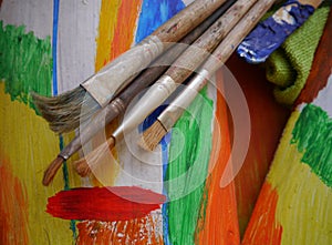 Painting art tools creative painting photo