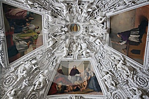 Painting of cathedral cupola photo