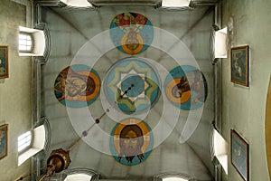 Painting on the ceiling of the church