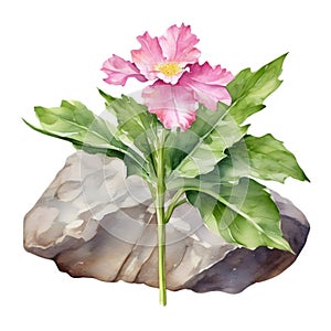 A painting of the Cheddar Pink plant. Ai-Generated.