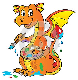 Painting dragon theme image 1