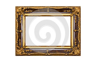 Painting frame isolated on white background