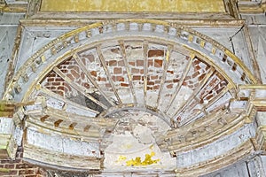 painting, frescoes, abandoned Orthodox church photo