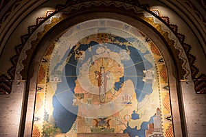 Painting in the guardian building in Detroit Michigan