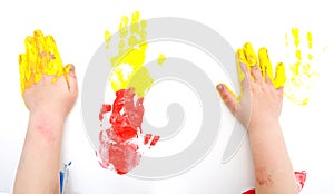 Painting hands