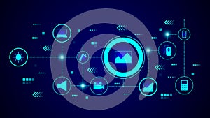 Painting hills pictureicon. From web set