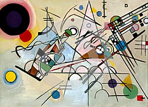 Painting in manner of Vasily Kandinsky