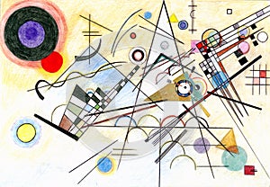 Painting in manner of Vasily Kandinsky