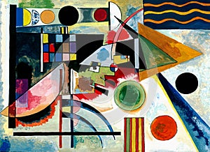 Painting in manner of Vasily Kandinsky photo