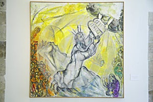 Painting by Marc Chagall, Marc Chagall Museum, Nice, France