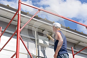 Painting of a metalframework