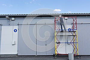 Painting of a metalframework