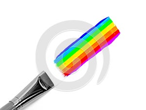 Painting rainbow