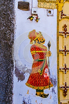Painting of a Rajput warrior