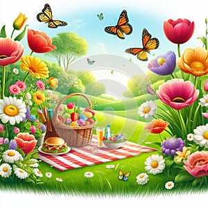 Summer season environment.