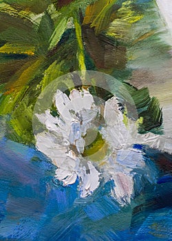 Painting still life oil painting texture, impressionism art,