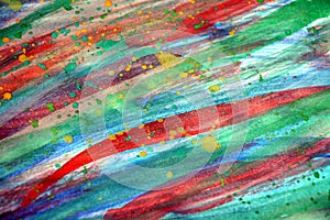 Painting strokes of brush, watercolor hues, abstract background