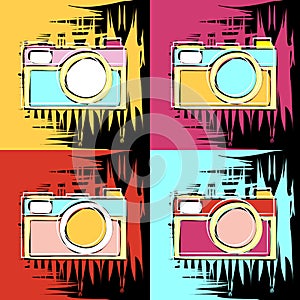 Painting in the style of Andy Warhol