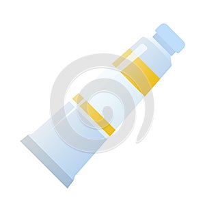 Painting tool yellow oil pigment cartoon illustration