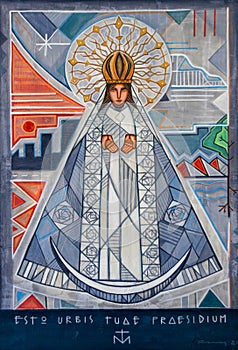 Painting of Virgin of the Oak photo
