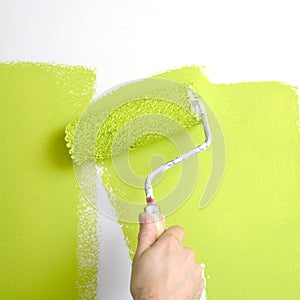 Painting a wall