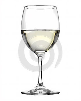 Painting, Wine Glass, White Background, Contemporary Art, Glass Of Wine