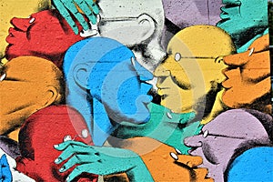 Paintings on the Berliner wall - graffiti art
