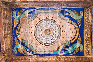 Paintings on the ceiling, Nandi Mandapa, Brihadisvara Temple, Tanjore, Tamil Nadu photo