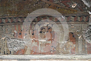 Paintings at Ellora caves, Aurangabad, Maharashtra