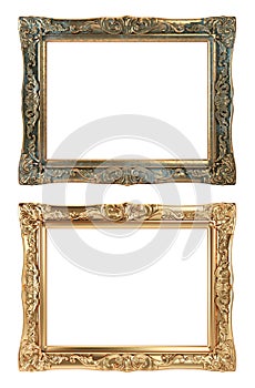 Paintings Frames on White Background