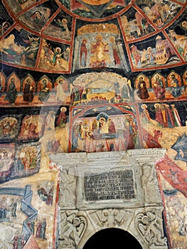 Pisania restored in 1795 and paintings of the old Church of the Sinaia Monastery photo