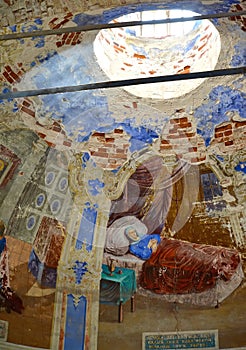 Paintings of subdome space. Church of the Fedorovsky icon of the Mother of God. Uglich, Yaroslavl region