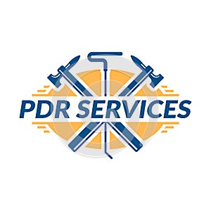 Paintless Dent Repair logo, PDR service logo, automotive company