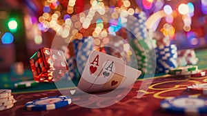 The Pair of Aces. AI generated