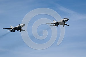 A PAIR ATTACK AIRCRAFT