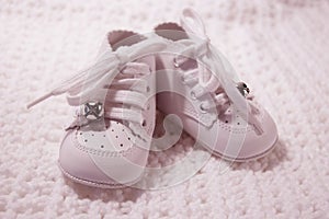 Pair Of Baby Shoes in pink